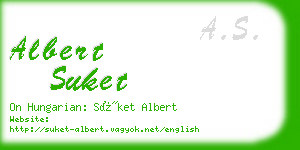 albert suket business card